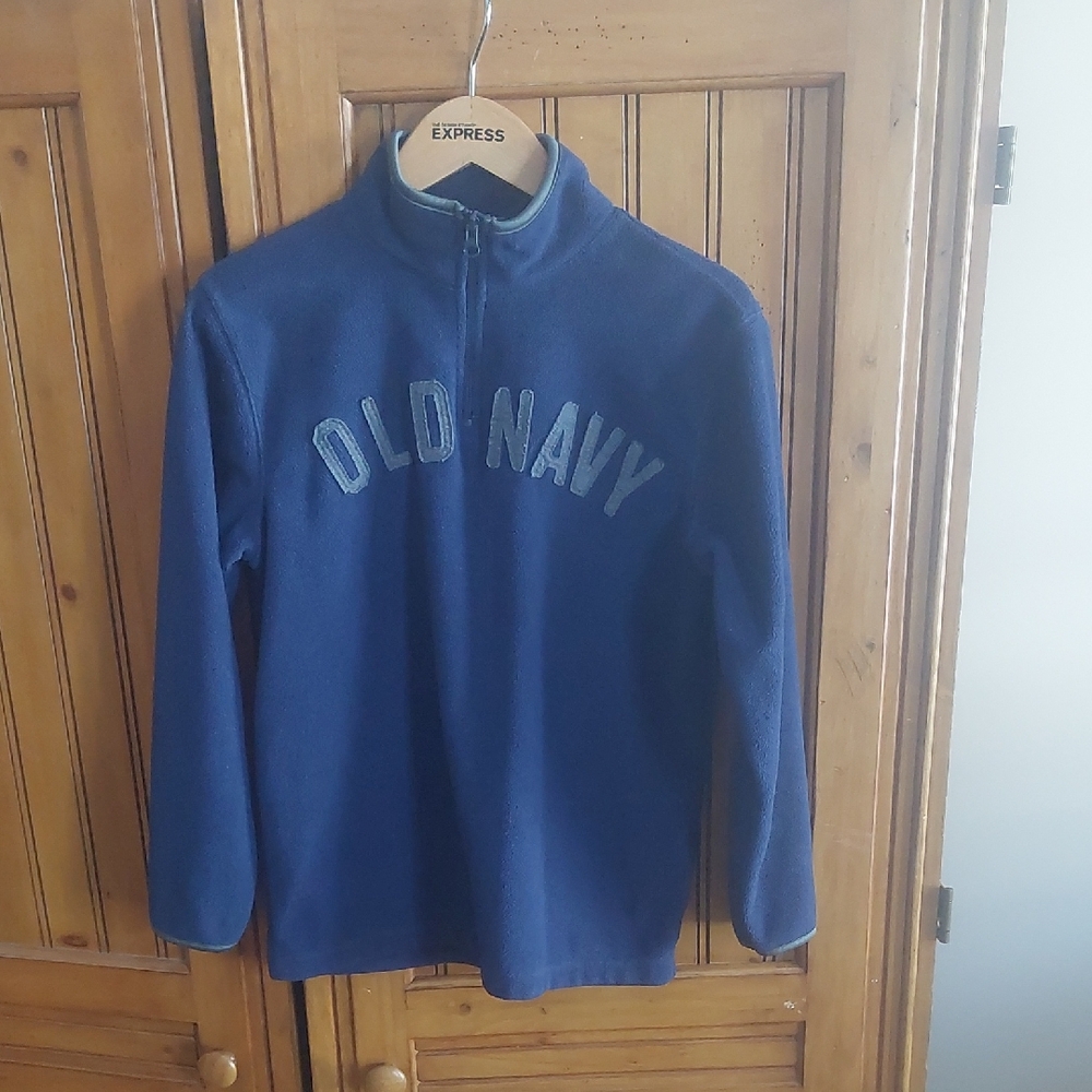 Old Navy Navy Blue Quarter-Zip Fleece